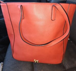 BCBGeneration Vibrant Orange Tote Bag